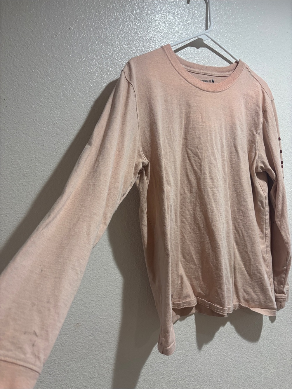 Carhartt Long Sleeve Tee in Light Pink